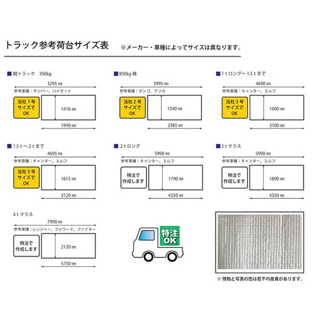 遮熱トラックシート