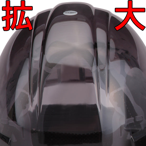 スモークスケルトンヘルメット【ライナーあり/通気孔なし】 TS-171F(オプション表示用)透けてます！