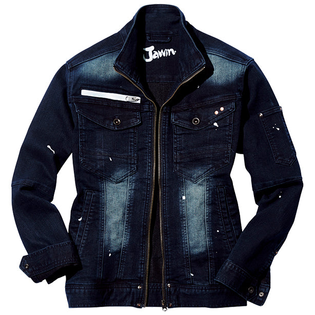 JAWIN 52900 ストレッチデニムジャンパー【秋冬】