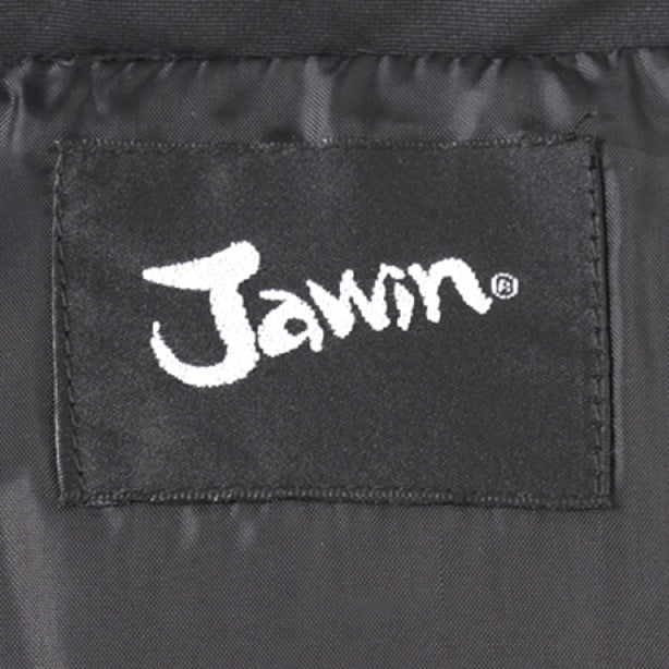 JAWIN 58710 光沢カモフラ防寒ベスト 商品コード：JC-58710 ロゴ入り織ネーム