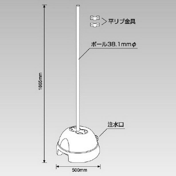 3WAYベースセット38.1 平リブ用