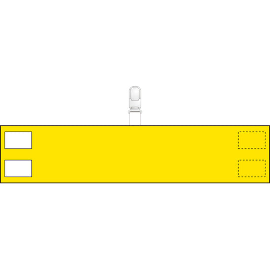 無地腕章黄 クリップタイプ