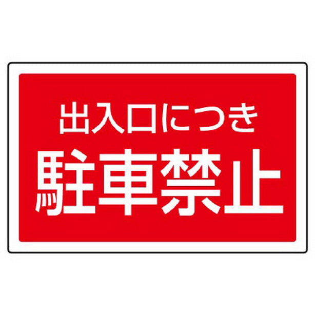 ST用角表示 出入口につき駐車禁止