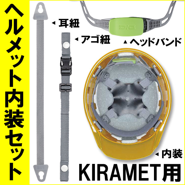 ヘルメット内装セット KIRAMET用 商品コード：NS-KIRA (オプション表示用)