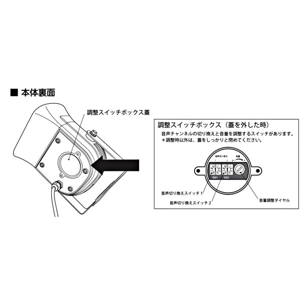 セフティボイスⅡ 本体 黄グロ-ブ